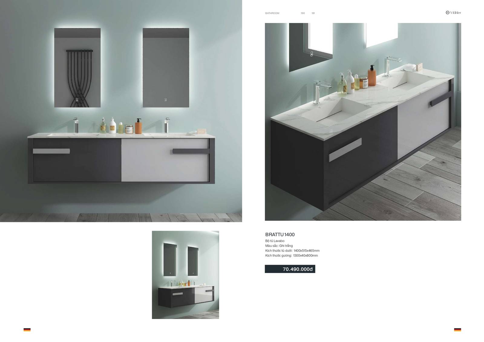 Thiết bị vệ sinh MUHLER Catalogue và Bảng giá mới nhất /Page 96